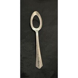 Vintage Malabar Plate Silver-Plated Pierced Spoon 1939 World’s Fair